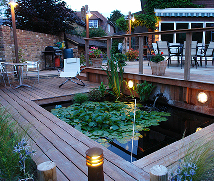 Deck lights and pond lights